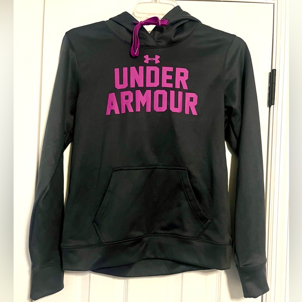 NWOT Grey and Purple Women’s Medium Battle Hoodie Under Armour Sweatshirt